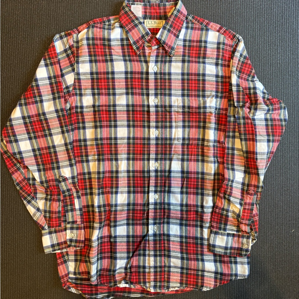 Vintage L.L. Bean Made in USA Flannel Shirt